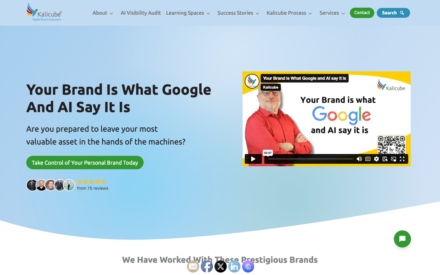 Kalicube homepage
